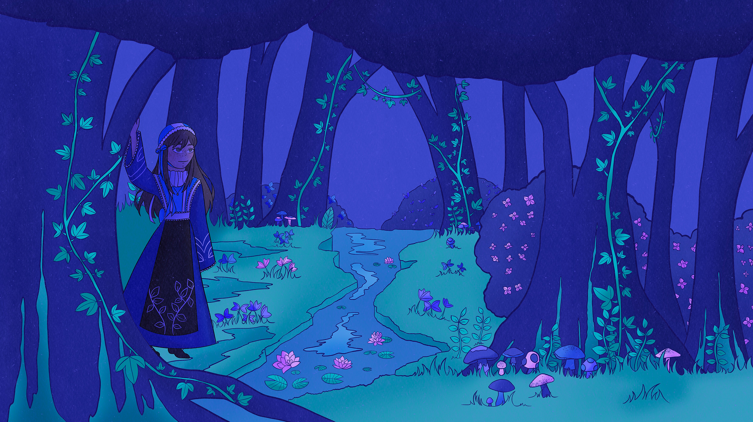 Illustration d'une forêt