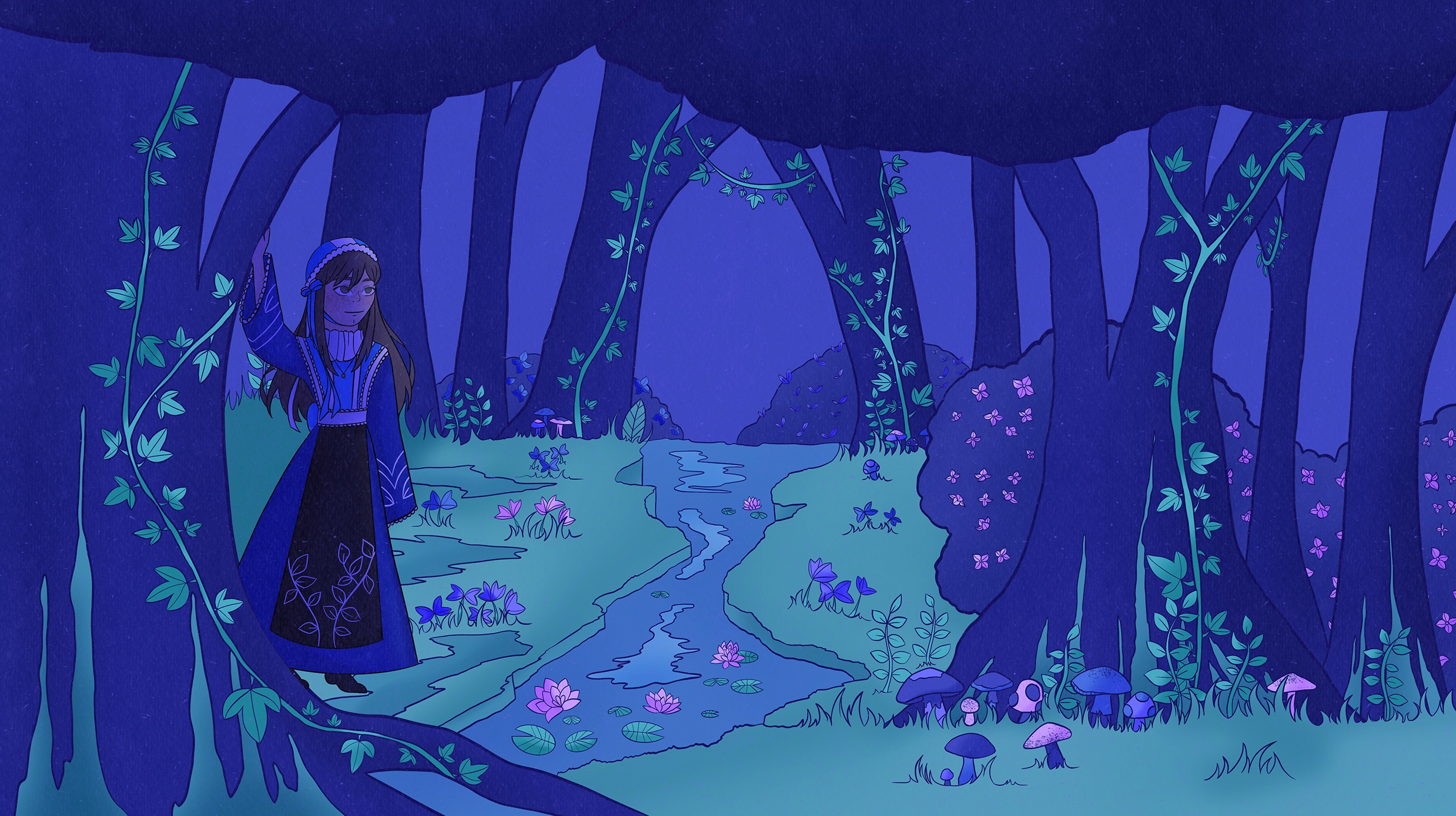 Illustration d'une forêt