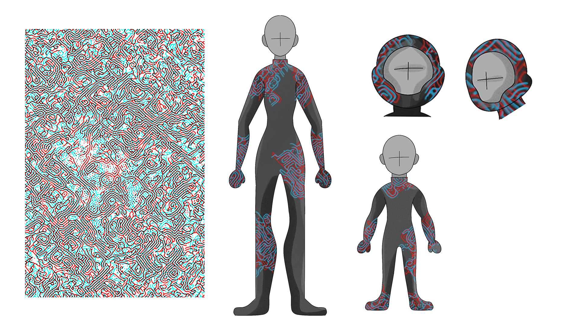 Combinaisons et casques à destination des visiteurs